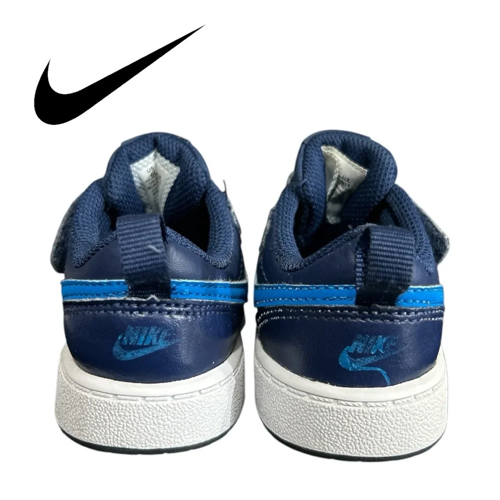 NIKE Court Borough Low 2 Sneakers Navy Blue‎ BQ5453-403 Sneakers - Size 6C